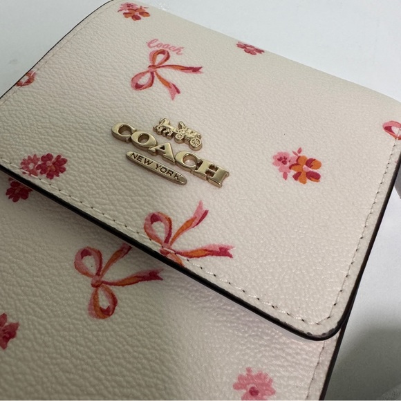 coach North South Phone Crossbody With Bow Print cn780 - Picture 5 of 7